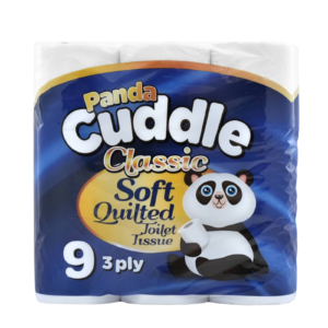3 Ply Toilet Tissue Roll Panda Cuddle Classic Soft Rolls - Image 3